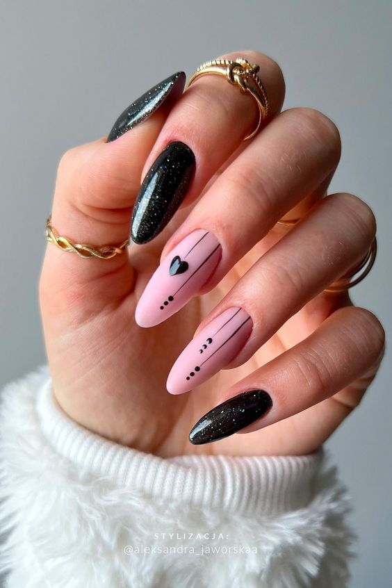 2024's Trending Dark Spring Nails: Chic Almond, Short & Coffin Designs